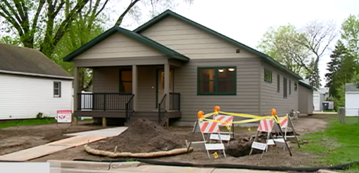 image of student-built house