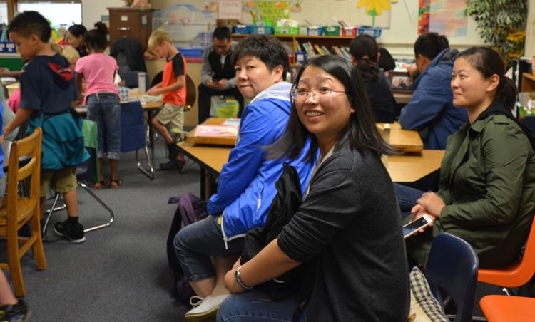 image of Chinese educators in Tomah classroom